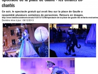(Vernon. Spectacle de la place de Gaulle : les enfants enchant351s 253 Article 253 Le D351mocrate)