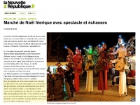 (Marché de Noel féeerique avec spectacle et échasses