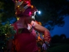 les marraines fées de nuit spectacle échasses colorés féerique